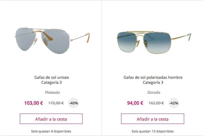 🤑🕶¡OUTLET RAY-BAN! Descuentos de hasta el -60% en Gafas Ray-Ban 4 gafas rayban12 SuperChollos