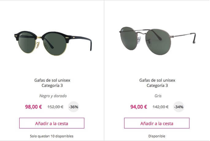 🤑🕶¡OUTLET RAY-BAN! Descuentos de hasta el -60% en Gafas Ray-Ban 5 gafas rayban13 SuperChollos
