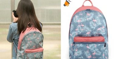 oferta Mochila mediana de flamingos barata SuperChollos