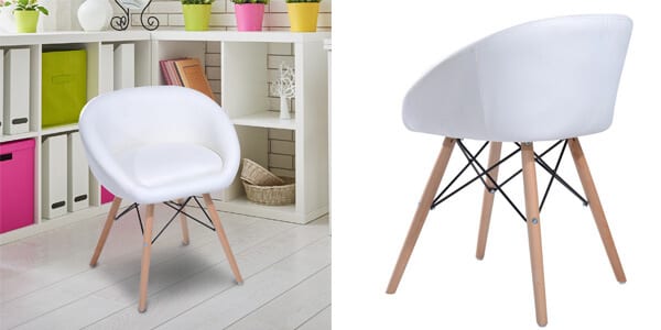 ¡ENVÍO DESDE ESPAÑA! Silla de comedor vintage HOMCOM por 31,99€