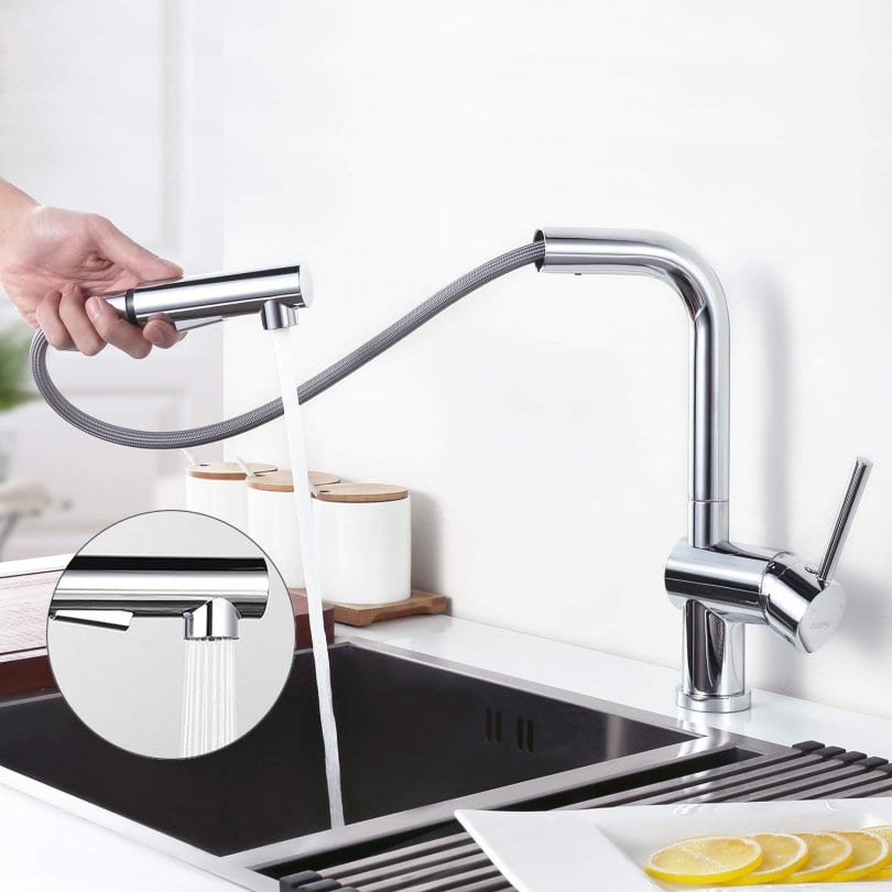 ¡CUPÓN 37% DTO.! Grifo de cocina extraíble y giratorio por solo 45,99€