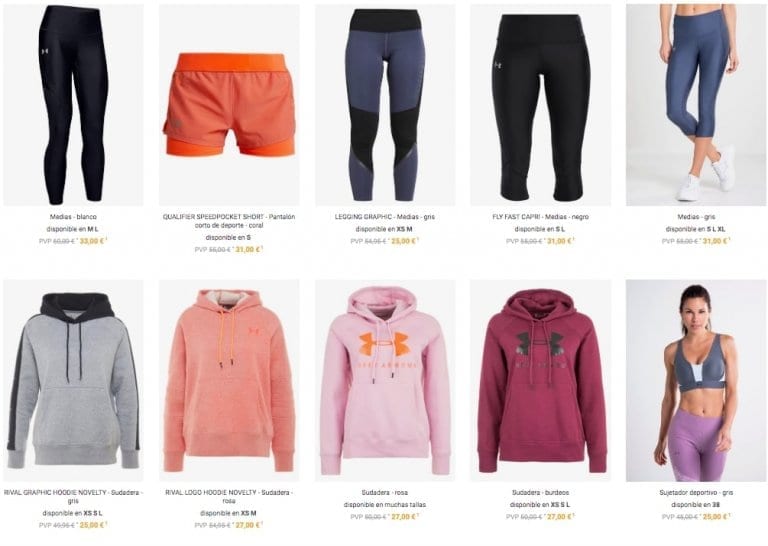 ¡OUTLET UNDER ARMOUR! Hasta 75 DTO. en ropa deportiva para hombre y mujer