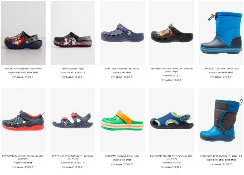 ¡OUTLET CROCS! Hasta 75 DTO. en gran selección de calzado