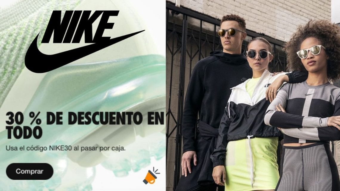 cupones de nike outlet