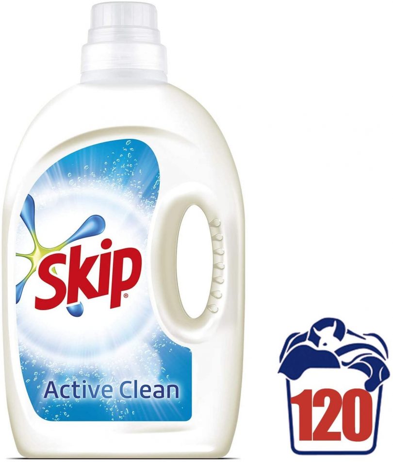Pack 120 lavados Detergente Skip Active Clean por sólo 13,50€