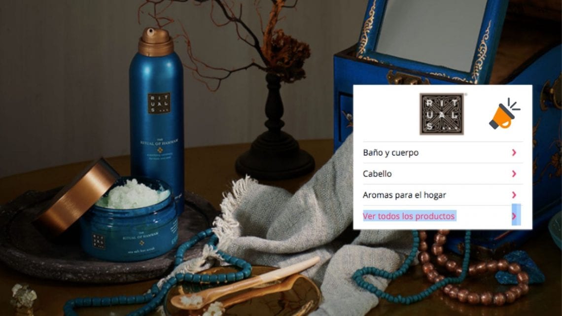 ¡OUTLET RITUALS! Hasta 40 DTO. en selección de productos cosméticos