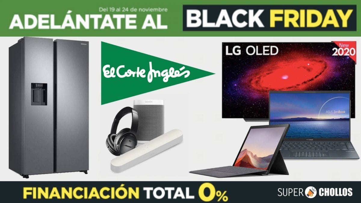 ✅💣 MEGAGUÍA BLACK FRIDAY 2020: Mejores Tiendas y Promos 🔥🔥 4 black friday el corte ingles scaled SuperChollos