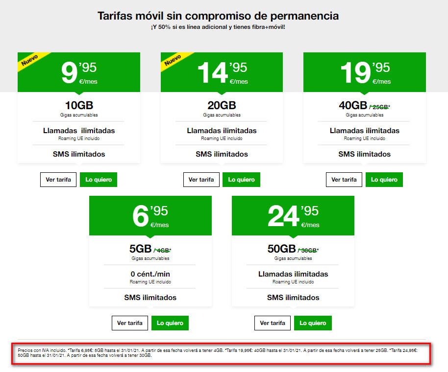 tarifas movil SuperChollos