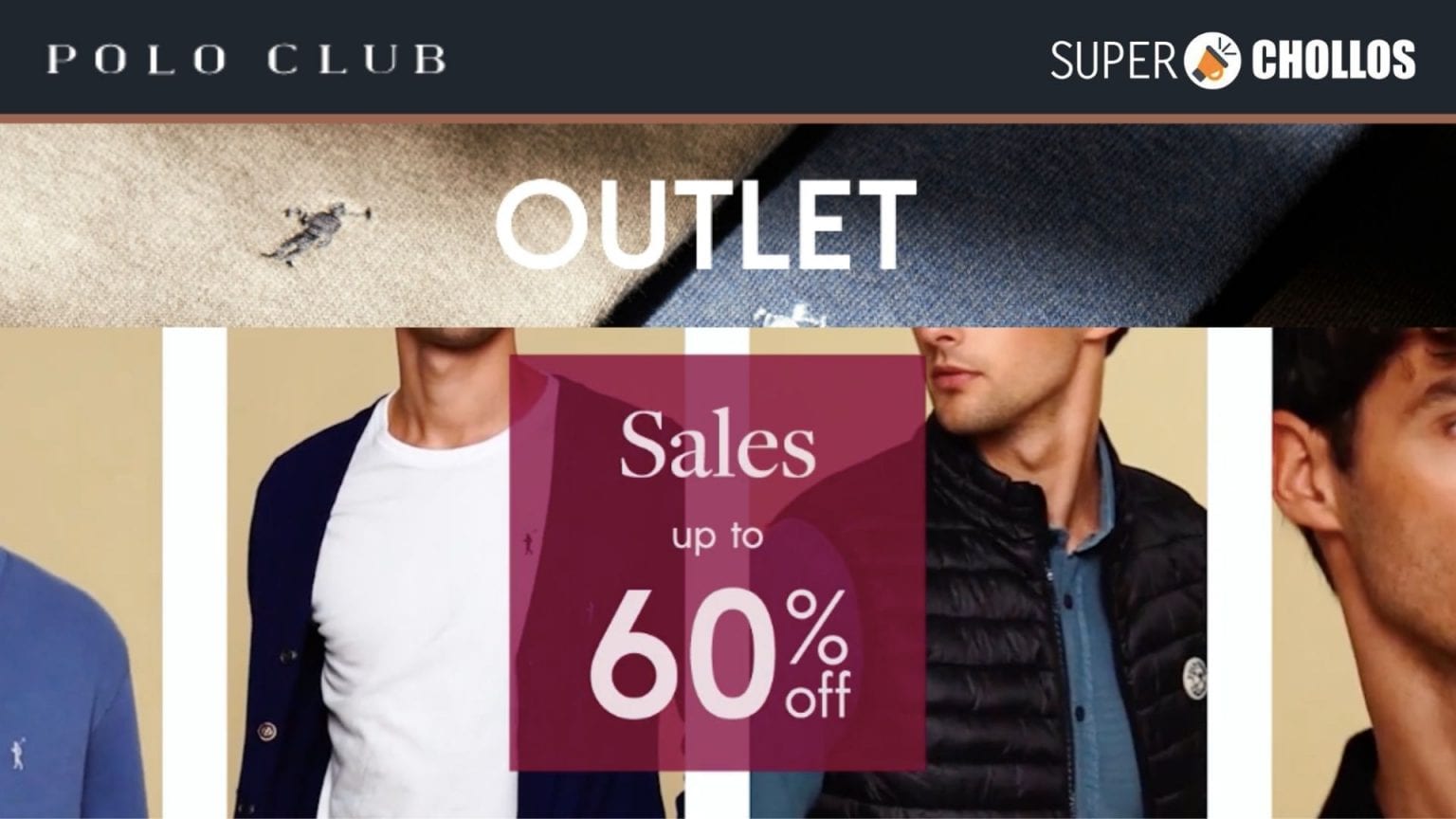 ¡OUTLET POLO CLUB! Hasta 60 DTO. en ropa para hombre y mujer