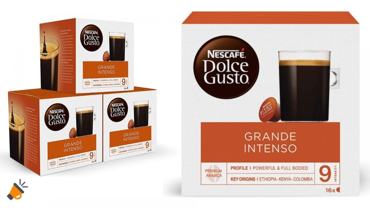 Pack x48 Cápsulas Café Dolce Gusto Grande Intenso por 4,85€ ¡ANTES 15€!