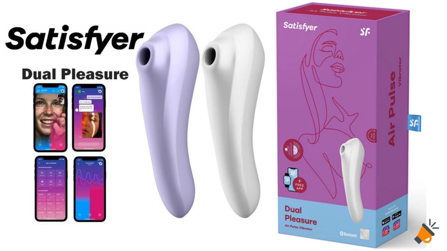 Succionador 2 en 1 Satisfyer Dual Pleasure con APP por solo 34€