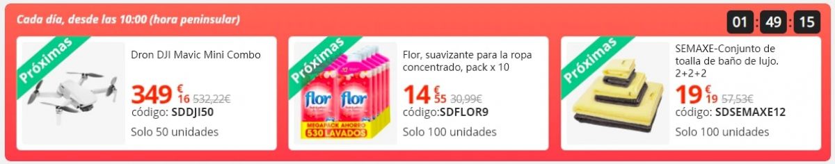 ¡SÚPER OFERTAS! Los precios más bajos de AliExpress HOY 16 JUNIO ¡Dron DJI Mavic Mini Combo por 349€! 3 aliexpress 10 scaled SuperChollos