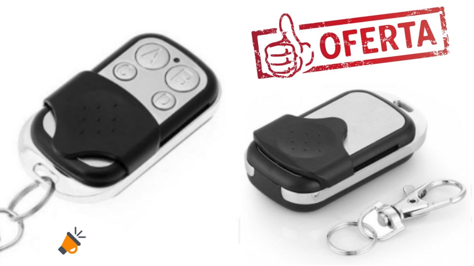 Mando universal 4 canales para puerta de garaje por SOLO 2€ Mando universal 4 canales para puerta de garaje por SOLO 2€