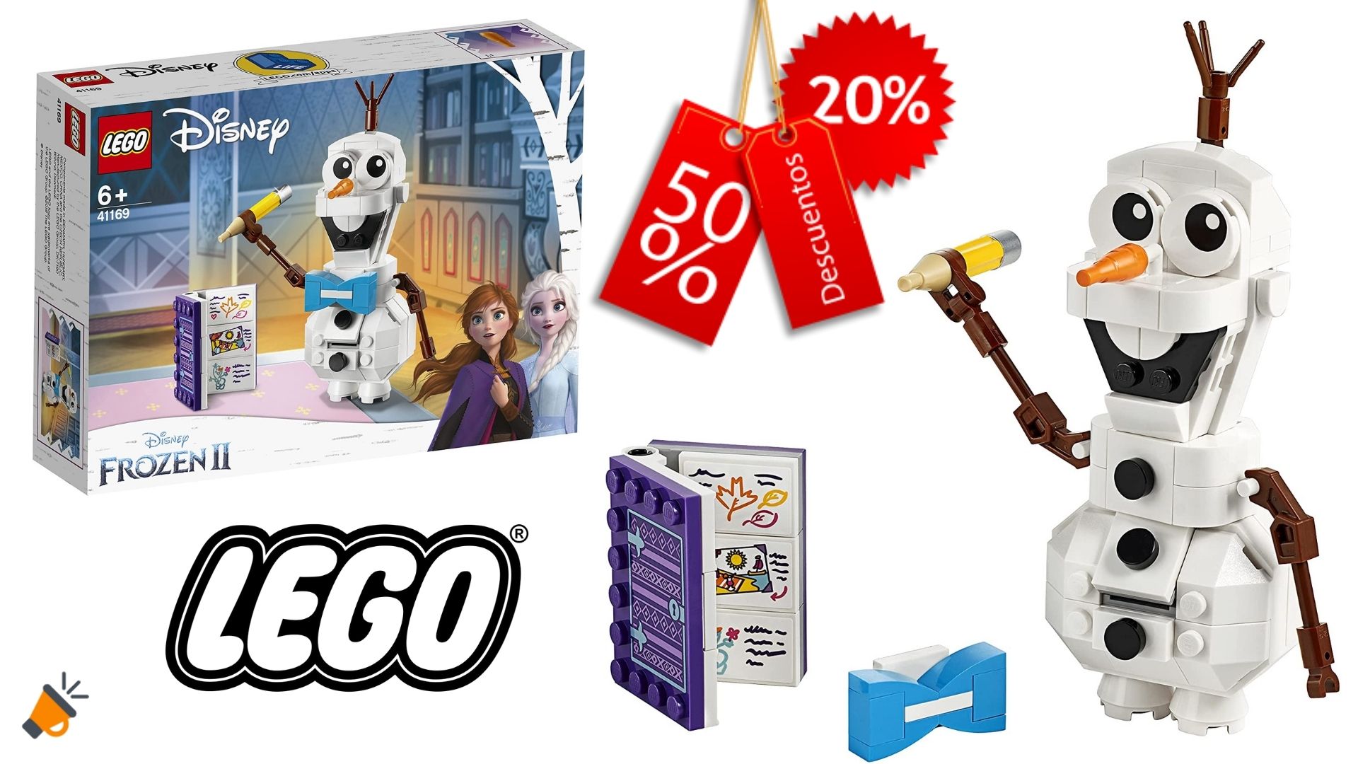 Set de construcción infantil LEGO Olaf de Frozen II por SOLO 9€ (40)