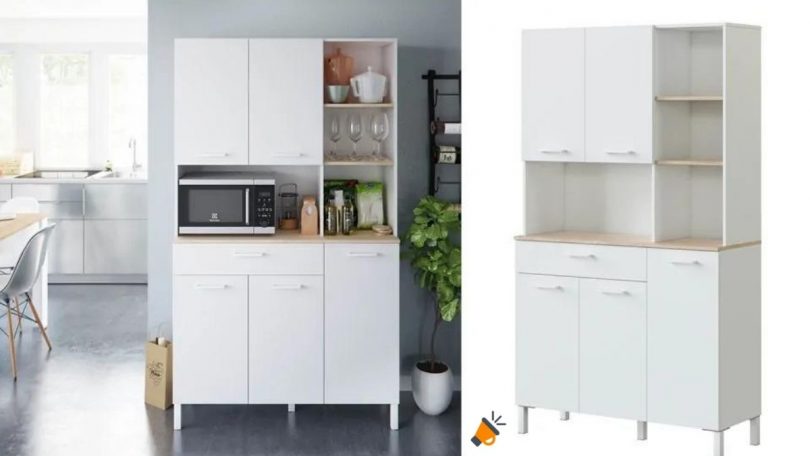 Armario de cocina con 5 puertas y huevo microondas por SOLO 199€ 1 oferta Armario de cocina Cusine barato SuperChollos