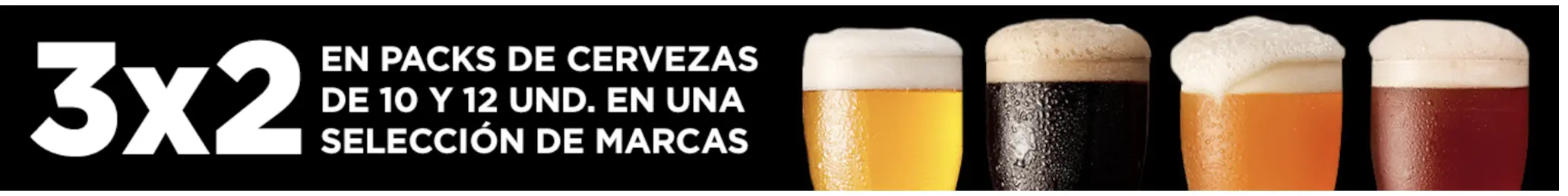 🍻🍻 ¡SOLO 48H! Promo 3x2 en packs de cervezas en El Corte Inglés 2 cervezas 1 SuperChollos
