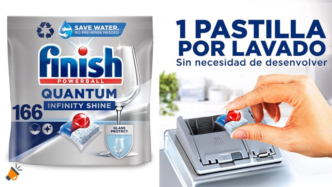 Pack x166 Pastillas lavavajillas Finish Powerball Quantum Infinity