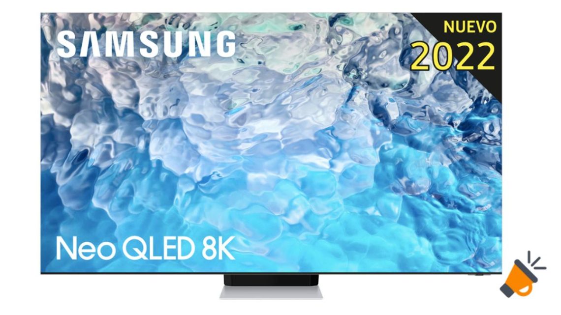 Smart TV Samsung QLED 8K de 65" por 2.500€ menos y 300€ de reembolso