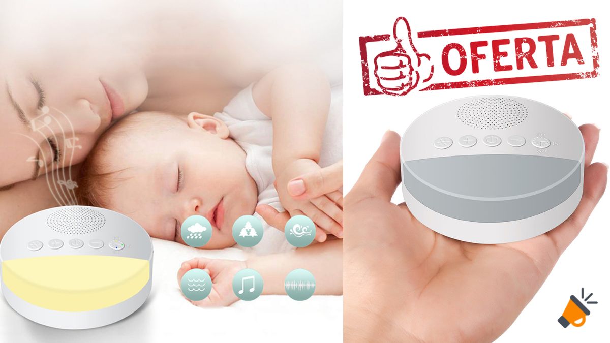 Máquina de ruido blanco Midia para bebés por SOLO 16€ (-53%)