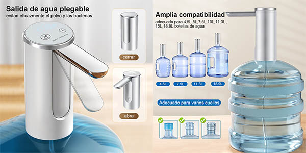 Dispensador agua electronico barato SuperChollos