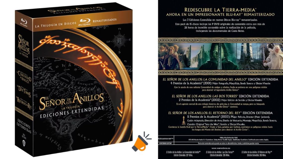 Pack Trilogía El Señor de los Anillos (Edición Extendida Remasterizada